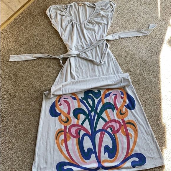 Tulle XL Maxi Dress with Motif Design (g7) - Picture 7 of 15